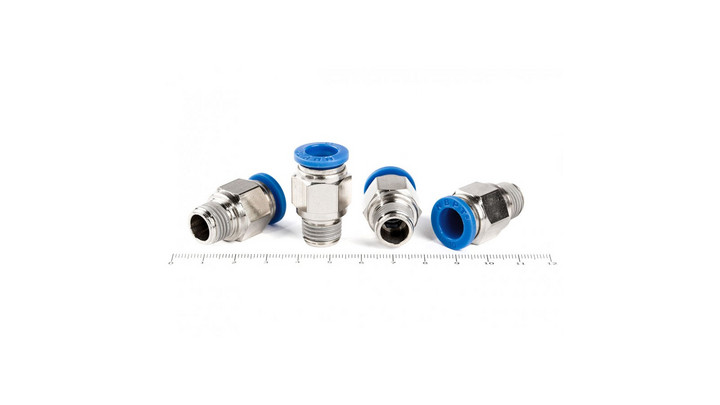 Фитинг цанговый прямой с наружной резьбой D PC 10-02 (R1/4